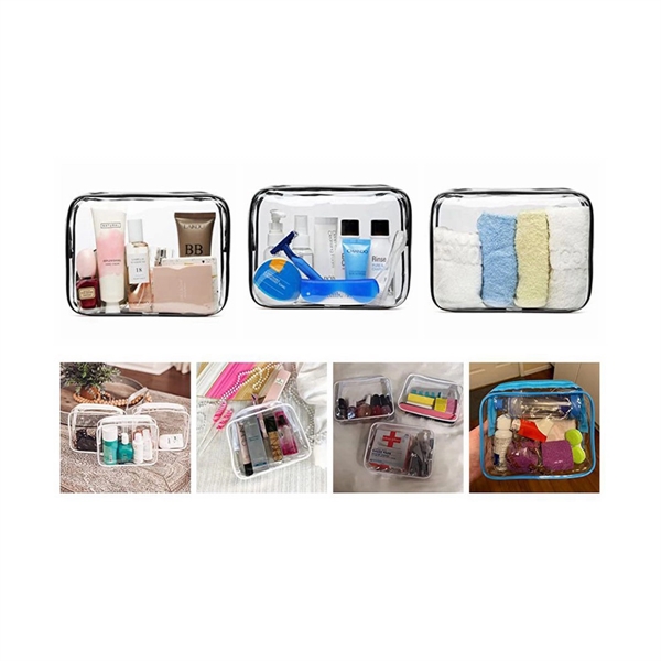 Clear Toiletry Makeup Bag - Clear Toiletry Makeup Bag - Image 2 of 3