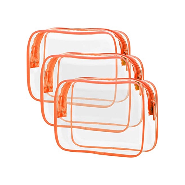 Clear Toiletry Makeup Bag - Clear Toiletry Makeup Bag - Image 3 of 3