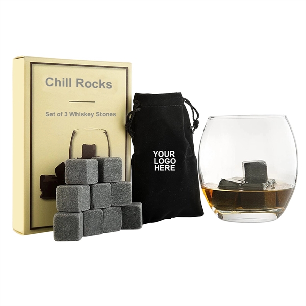 9 PCS Whiskey Chill Stone Set - 9 PCS Whiskey Chill Stone Set - Image 0 of 3