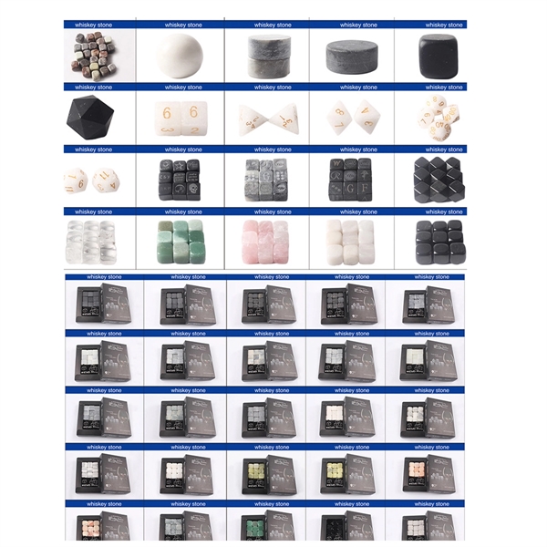 9 PCS Whiskey Chill Stone Set - 9 PCS Whiskey Chill Stone Set - Image 3 of 3