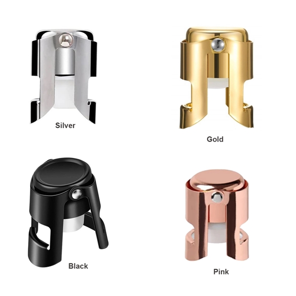 Stainless Steel Sparkling Champagne Sealer Stopper - Stainless Steel Sparkling Champagne Sealer Stopper - Image 1 of 4