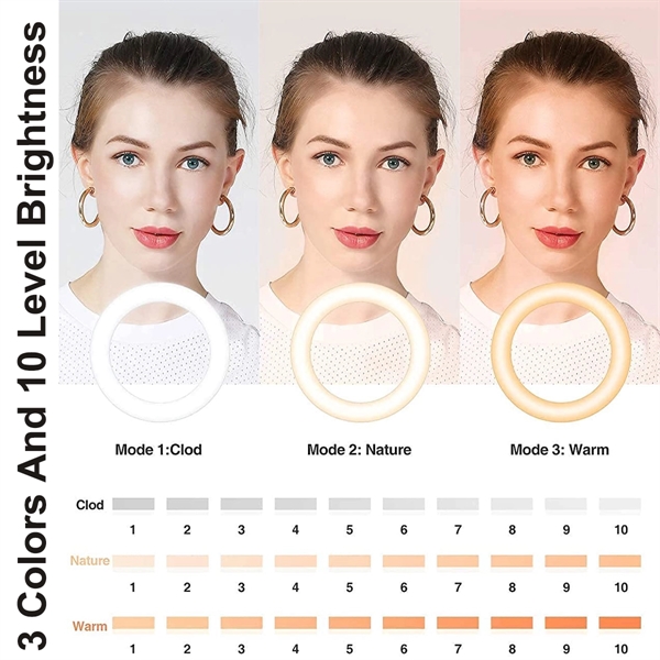 Desk Selfie Ring Light with Phone Holder - Desk Selfie Ring Light with Phone Holder - Image 5 of 6