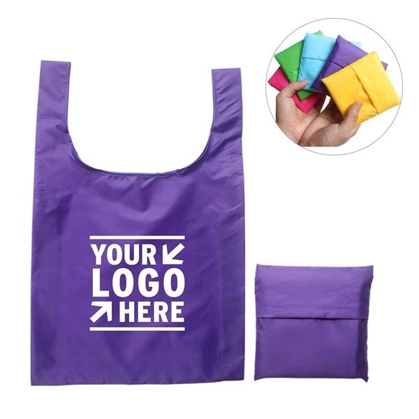 Reusable Foldable Tote Bags with Pouch - Reusable Foldable Tote Bags with Pouch - Image 0 of 5