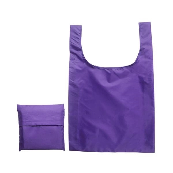 Reusable Foldable Tote Bags with Pouch - Reusable Foldable Tote Bags with Pouch - Image 3 of 5