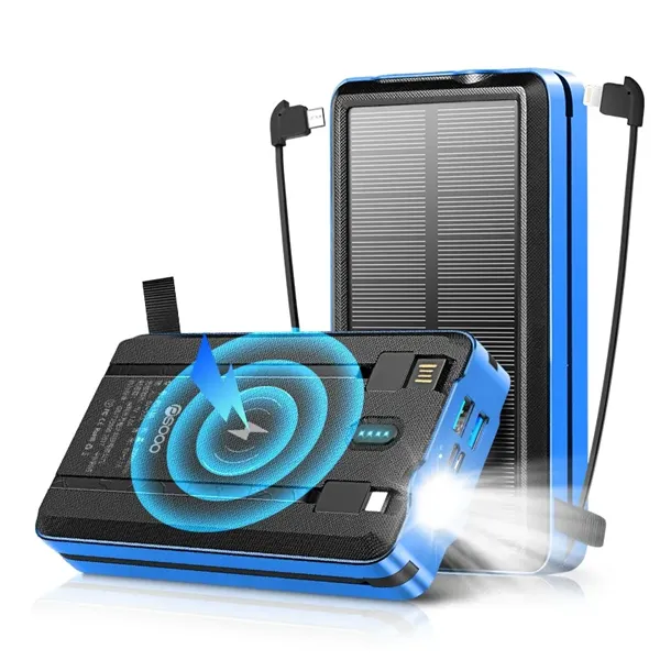 30000mAh Wireless Solar Power Charger - 30000mAh Wireless Solar Power Charger - Image 0 of 3