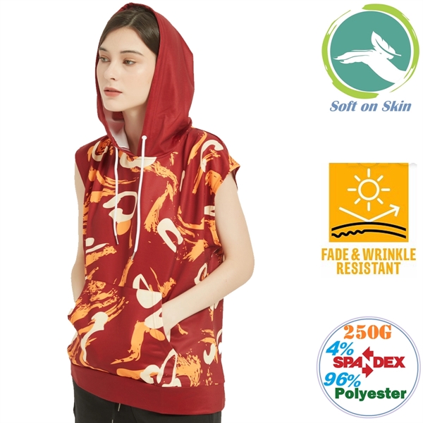 Sleeveless Pullover Hoodie - Sleeveless Pullover Hoodie - Image 0 of 4