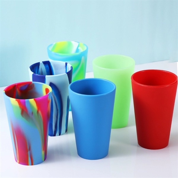 Unbreakable Silicone Cup Drinkware Pint Glass Set - Unbreakable Silicone Cup Drinkware Pint Glass Set - Image 1 of 4