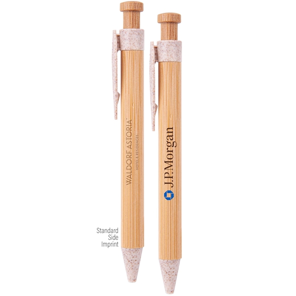 The Camden Bamboo Retractable Wheat Straw Eco-Pen - The Camden Bamboo Retractable Wheat Straw Eco-Pen - Image 2 of 7