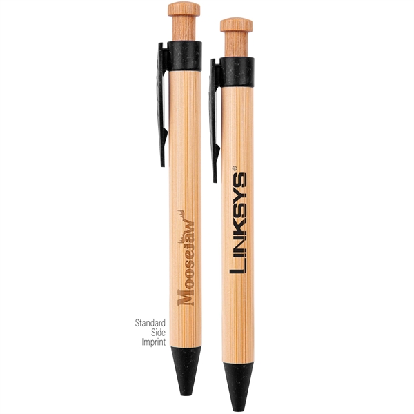 The Camden Bamboo Retractable Wheat Straw Eco-Pen - The Camden Bamboo Retractable Wheat Straw Eco-Pen - Image 5 of 7