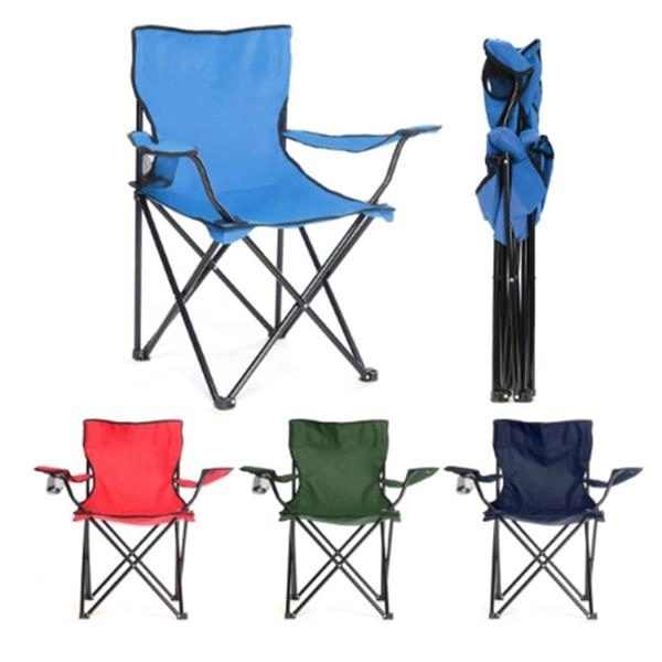 Outdoors Folding Camping Chair with Cup Holder - Outdoors Folding Camping Chair with Cup Holder - Image 2 of 2