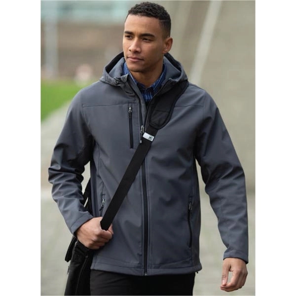 COAL HARBOUR® EVERYDAY HOODED STRETCH SOFT SHELL JACKET - COAL HARBOUR® EVERYDAY HOODED STRETCH SOFT SHELL JACKET - Image 3 of 3