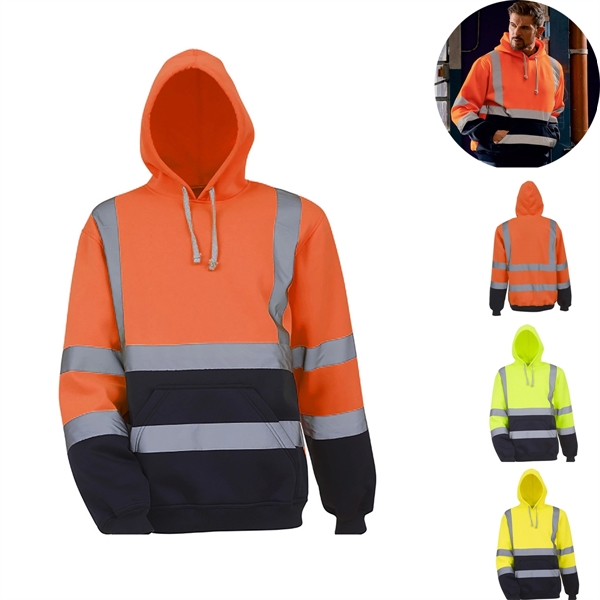 High Visibility  pull-over Hoodie - High Visibility  pull-over Hoodie - Image 0 of 3