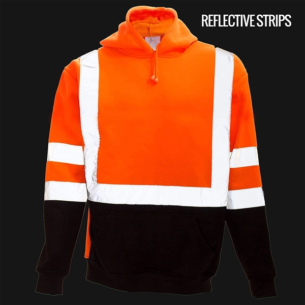 High Visibility  pull-over Hoodie - High Visibility  pull-over Hoodie - Image 1 of 3