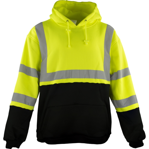 ANSI Class 3 Hi-Vis Hoody Sweatshirt - ANSI Class 3 Hi-Vis Hoody Sweatshirt - Image 0 of 5