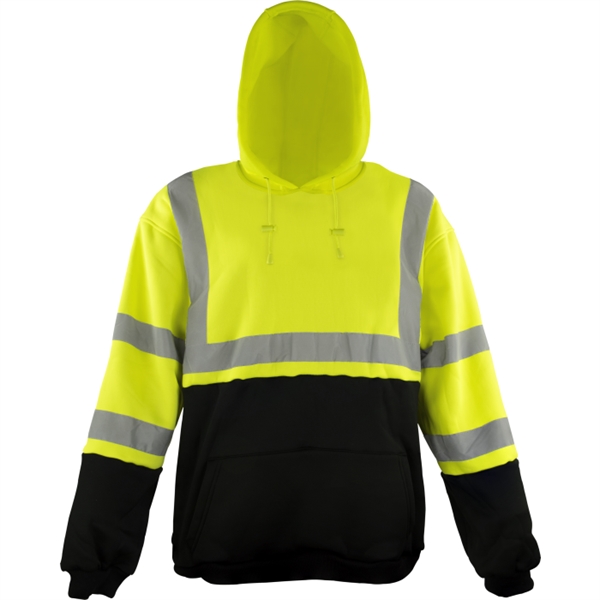 ANSI Class 3 Hi-Vis Hoody Sweatshirt - ANSI Class 3 Hi-Vis Hoody Sweatshirt - Image 1 of 5