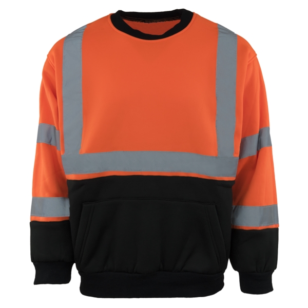 ANSI Class 3 Hi-Vis Hoody Sweatshirt - ANSI Class 3 Hi-Vis Hoody Sweatshirt - Image 4 of 5
