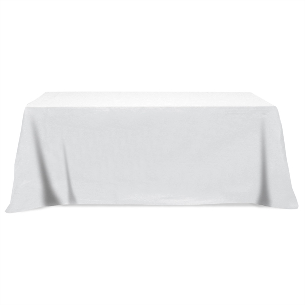 Flat Poly/Cotton 3-sided Table Cover - fits 8' standard t... - Flat Poly/Cotton 3-sided Table Cover - fits 8' standard t... - Image 1 of 6