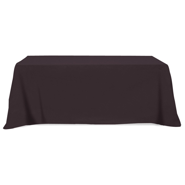 Flat Poly/Cotton 4-sided Table Cover - fits 8' standard t... - Flat Poly/Cotton 4-sided Table Cover - fits 8' standard t... - Image 0 of 6