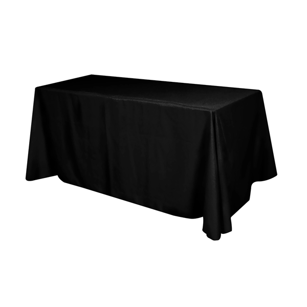 Flat Polyester 4-Sided Table Cover - fits 6' standard table - Flat Polyester 4-Sided Table Cover - fits 6' standard table - Image 0 of 1