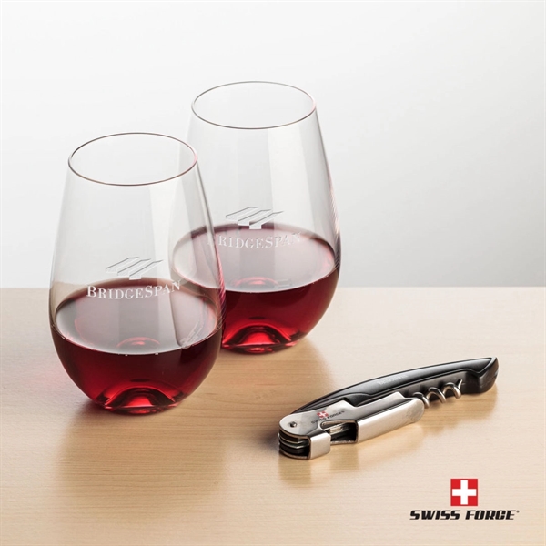 Swiss Force® Opener & Boston Stemless Wine