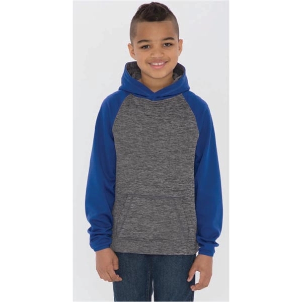 ATC™ DYNAMIC HEATHER FLEECE TWO TONE HOODED YOUTH SWEATSHIRT - ATC™ DYNAMIC HEATHER FLEECE TWO TONE HOODED YOUTH SWEATSHIRT - Image 0 of 16