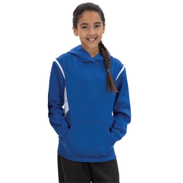 Youth ATC™ PTech™ Fleece VarCity Hooded Sweatshirt - Youth ATC™ PTech™ Fleece VarCity Hooded Sweatshirt - Image 7 of 7