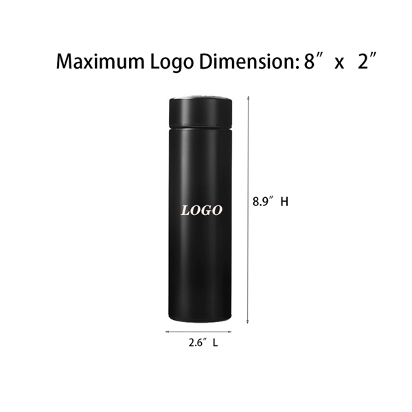 Stainless Steel Vacuum Flask Smart Temperature Water Cup - Stainless Steel Vacuum Flask Smart Temperature Water Cup - Image 1 of 1