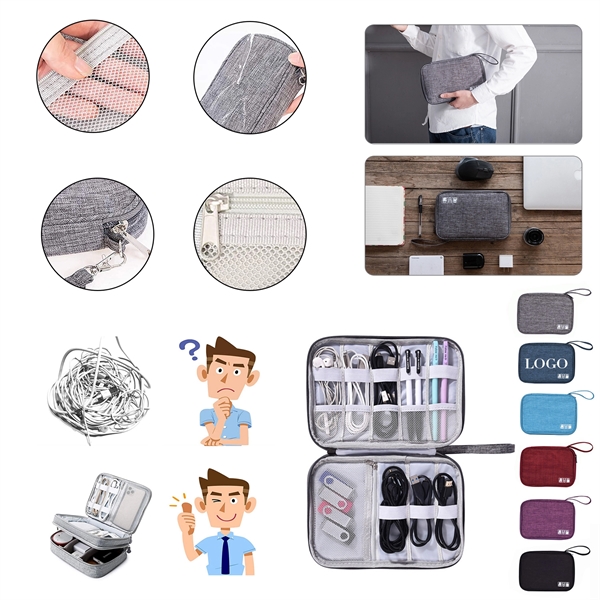 Portable Tech Pouch Bag - Portable Tech Pouch Bag - Image 0 of 1
