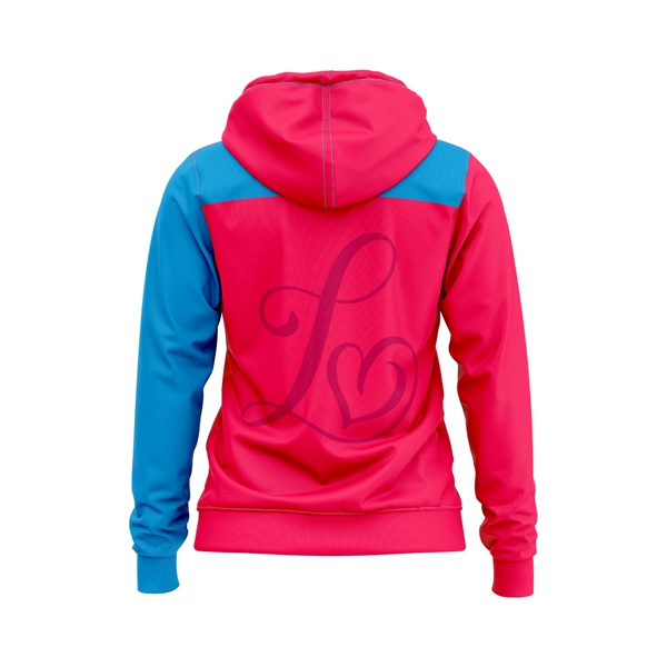 Women's Full Sublimation 250G Lightweight Full-Zip Hoodie - Women's Full Sublimation 250G Lightweight Full-Zip Hoodie - Image 1 of 1