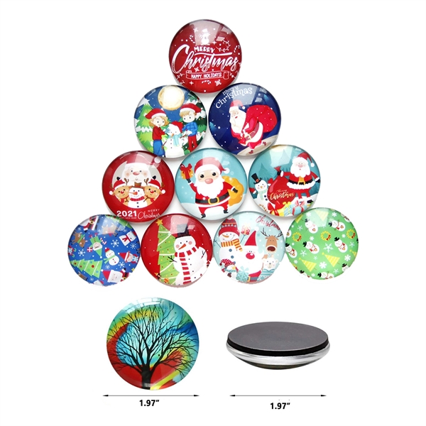 Round Glass Fridge Magnets - Round Glass Fridge Magnets - Image 0 of 2