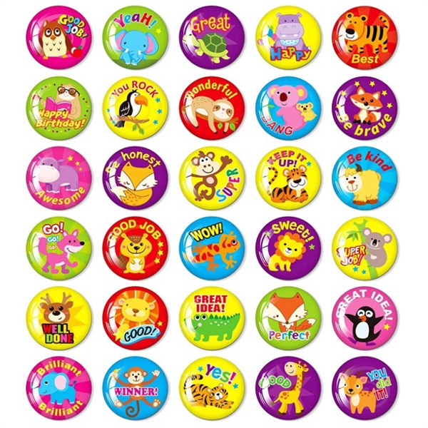 Round Glass Fridge Magnets - Round Glass Fridge Magnets - Image 1 of 2