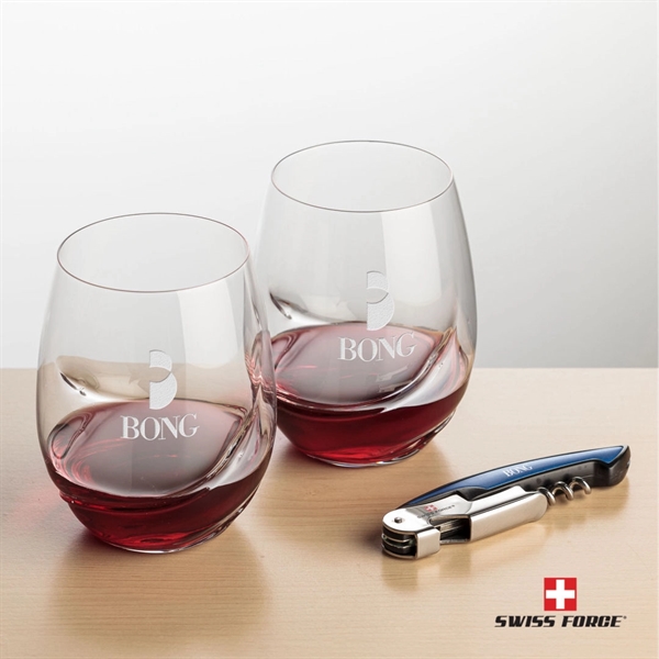 Swiss Force® Opener & Bartolo Stemless Wine