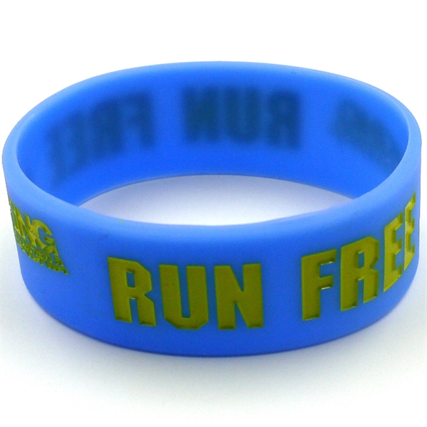 Debossed & Color Filled Silicone Bracelets - Debossed & Color Filled Silicone Bracelets - Image 4 of 11