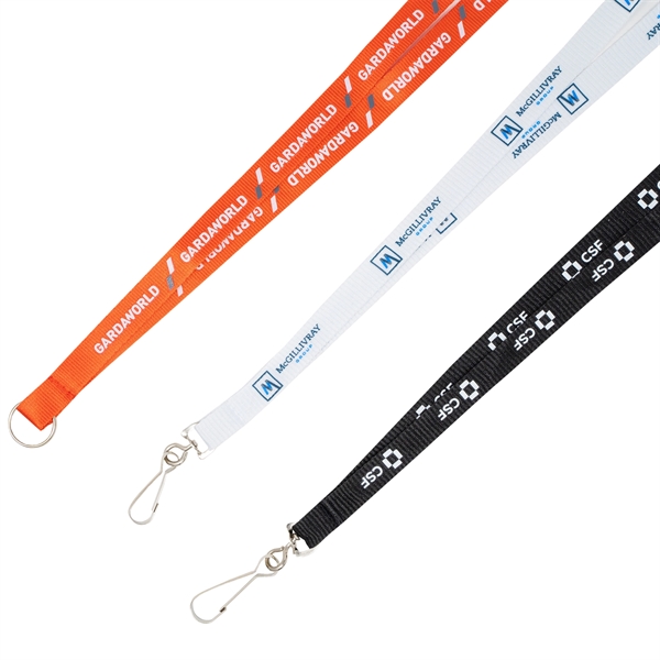 Silkscreened Flat Polyester Lanyard - Silkscreened Flat Polyester Lanyard - Image 13 of 21