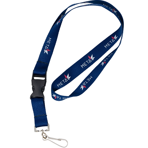 Silkscreened Flat Polyester Lanyard - Silkscreened Flat Polyester Lanyard - Image 15 of 21