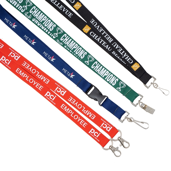Silkscreened Flat Polyester Lanyard - Silkscreened Flat Polyester Lanyard - Image 18 of 21