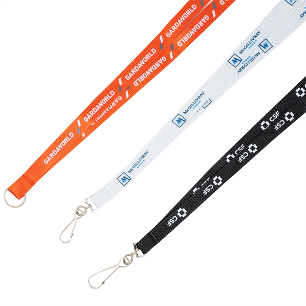 Silkscreened Flat Polyester Lanyard - Silkscreened Flat Polyester Lanyard - Image 4 of 12