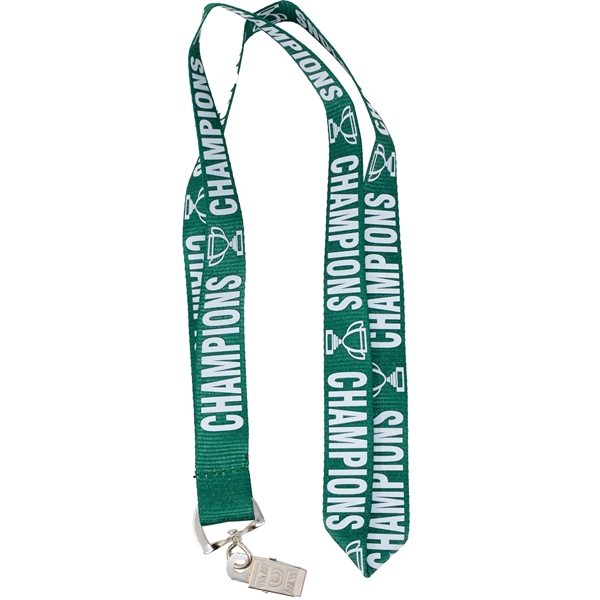 Silkscreened Flat Polyester Lanyard - Silkscreened Flat Polyester Lanyard - Image 5 of 12