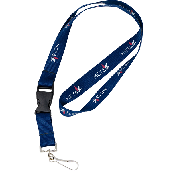 Silkscreened Flat Polyester Lanyard - Silkscreened Flat Polyester Lanyard - Image 6 of 12