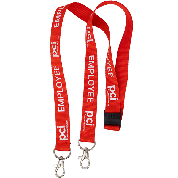 Silkscreened Flat Polyester Lanyard - Silkscreened Flat Polyester Lanyard - Image 8 of 12