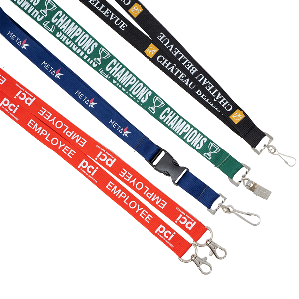 Silkscreened Flat Polyester Lanyard - Silkscreened Flat Polyester Lanyard - Image 9 of 12