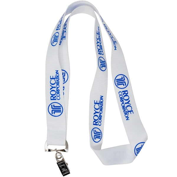 Silkscreened Flat Polyester Lanyard - Silkscreened Flat Polyester Lanyard - Image 11 of 12