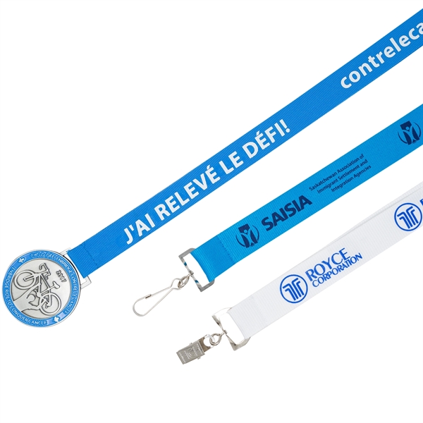 Silkscreened Flat Polyester Lanyard - Silkscreened Flat Polyester Lanyard - Image 12 of 12