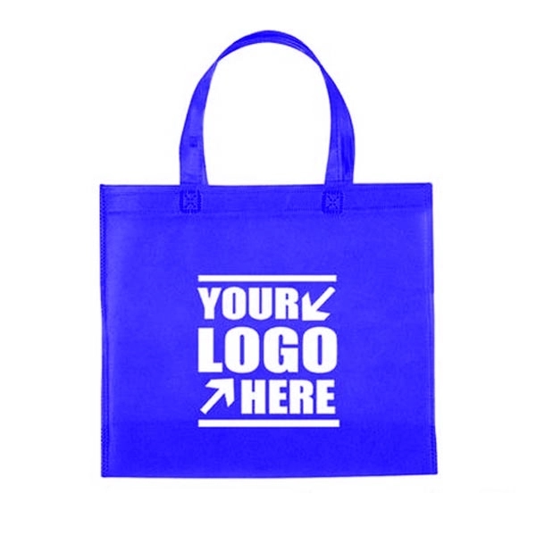 Custom Heat Seal Non-Woven Shopping Tote Bag. - Custom Heat Seal Non-Woven Shopping Tote Bag. - Image 2 of 12