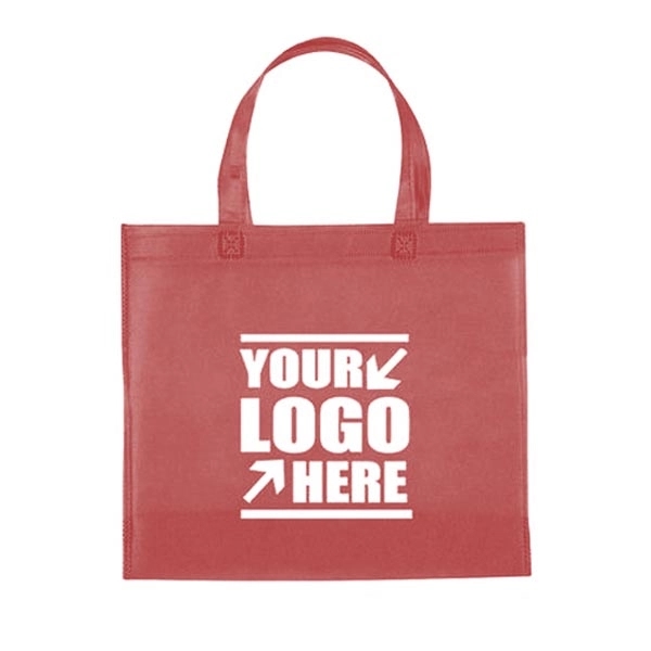 Custom Heat Seal Non-Woven Shopping Tote Bag. - Custom Heat Seal Non-Woven Shopping Tote Bag. - Image 3 of 12