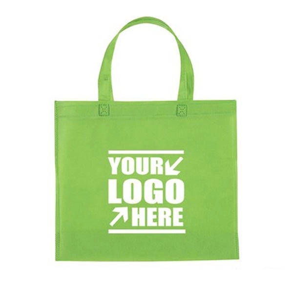 Custom Heat Seal Non-Woven Shopping Tote Bag. - Custom Heat Seal Non-Woven Shopping Tote Bag. - Image 5 of 12