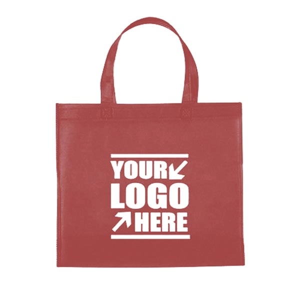 Custom Heat Seal Non-Woven Shopping Tote Bag. - Custom Heat Seal Non-Woven Shopping Tote Bag. - Image 6 of 12