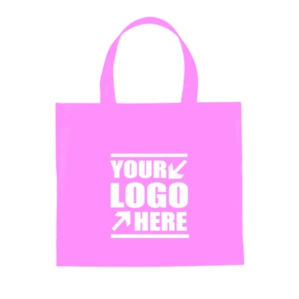 Custom Heat Seal Non-Woven Shopping Tote Bag. - Custom Heat Seal Non-Woven Shopping Tote Bag. - Image 9 of 12