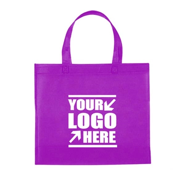Custom Heat Seal Non-Woven Shopping Tote Bag. - Custom Heat Seal Non-Woven Shopping Tote Bag. - Image 10 of 12