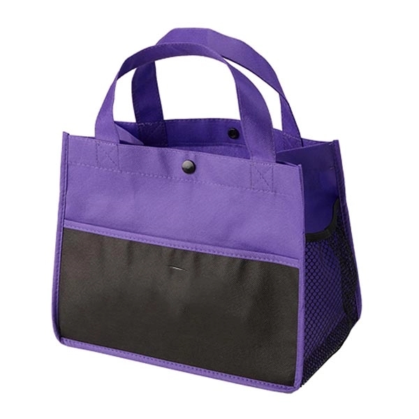 Mini Snap Non-Woven Lunch Tote Bag - Mini Snap Non-Woven Lunch Tote Bag - Image 4 of 4